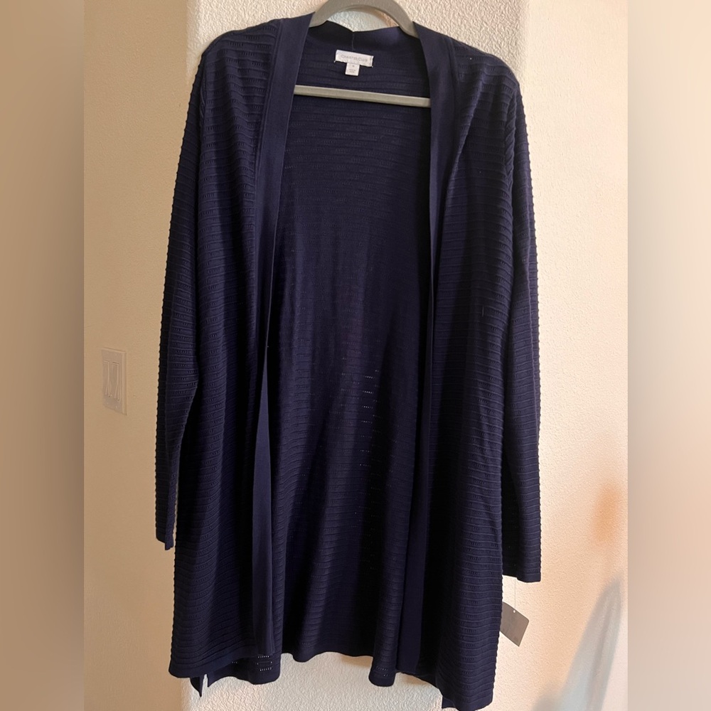1X Womens Charter Club Open Faced Cardigan